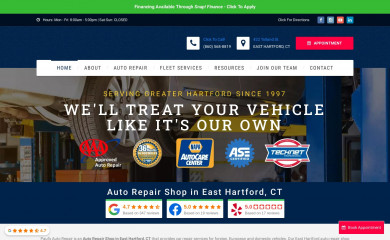paulsautorepair.com screenshot