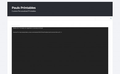 paulsprintables.com screenshot