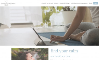 pausetobepresent.com screenshot