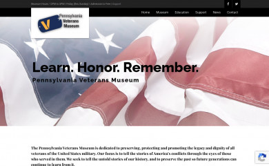 paveteransmuseum.org screenshot