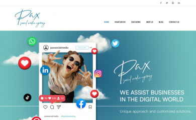 paxsocialmedia.com screenshot