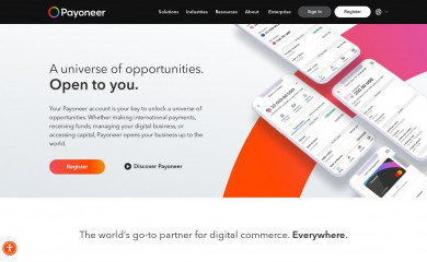 payoneer.com screenshot