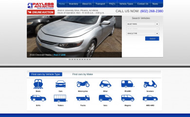 paylessautoauction.com screenshot