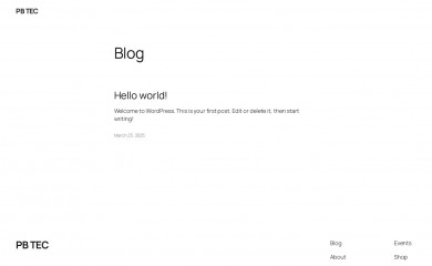 pbeletronica.com screenshot