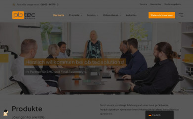 pbtecsolutions.de screenshot