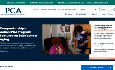 pcacares.org screenshot