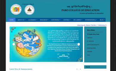 pce.edu.bt screenshot