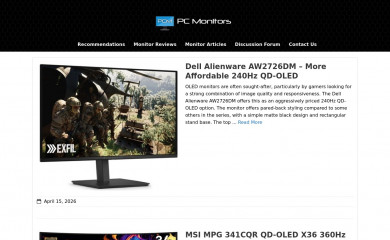 pcmonitors.info screenshot