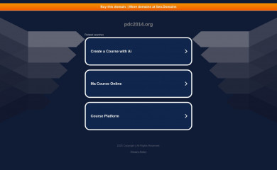 pdc2014.org screenshot