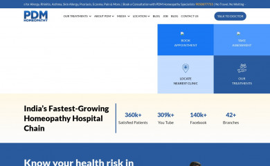 pdmhomeopathy.com screenshot