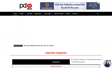 pdtvjobs.com screenshot