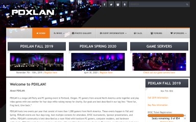 pdxlan.net screenshot