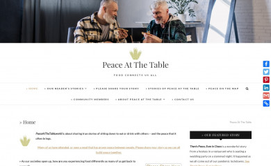 peaceatthetable.world screenshot