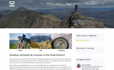 peak-outdoor.co.uk screenshot