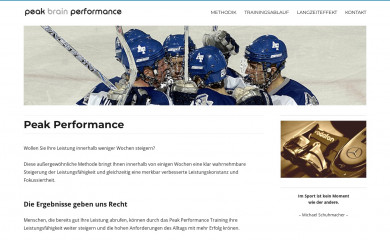 peakbrainperformance.at screenshot