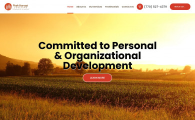 peakharvestcoaching.com screenshot