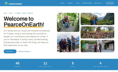 pearceonearth.com screenshot