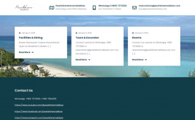 pearlshinemaldives.com screenshot