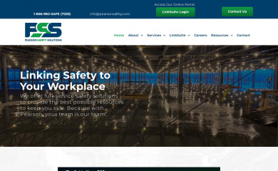 pearsonsafety.com screenshot