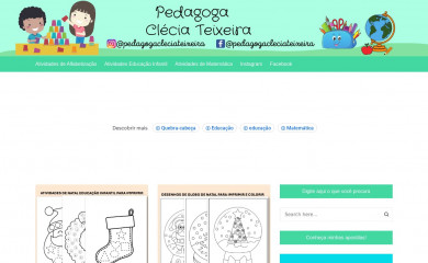 pedagogacleciateixeira.com screenshot