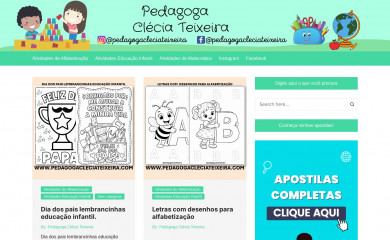 pedagogacleciateixeira.com screenshot