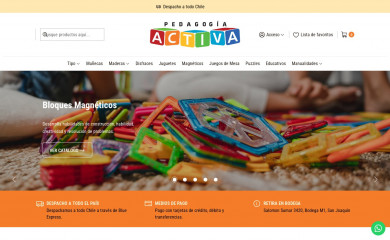 pedagogiaactiva.cl screenshot