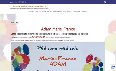 pedicuremedicaledomiciletournai.be screenshot