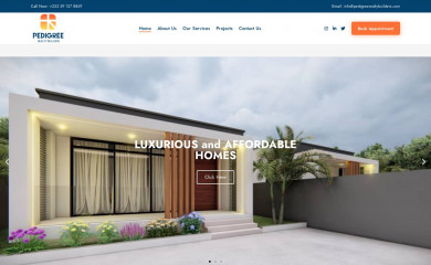 pedigreerealtybuilders.com screenshot