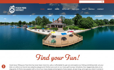 pekinparkdistrict.org screenshot
