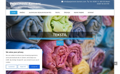 pejasinovic-komerc.com screenshot