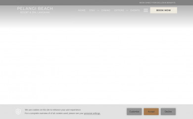 pelangiresort.com screenshot