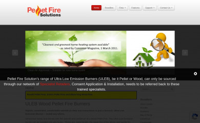 pelletfiresolutions.co.nz screenshot