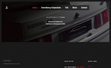 pembertoncars.co.uk screenshot