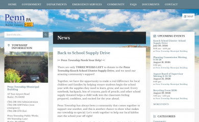 penntownship.org screenshot