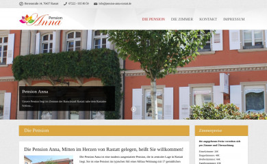 pension-anna-rastatt.de screenshot