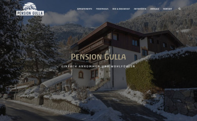 pension-gulla.at screenshot
