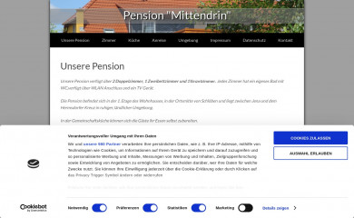 pension-mittendrin.de screenshot