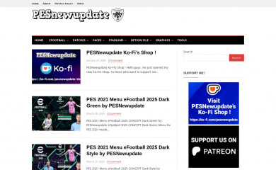 pesnewupdate.com screenshot