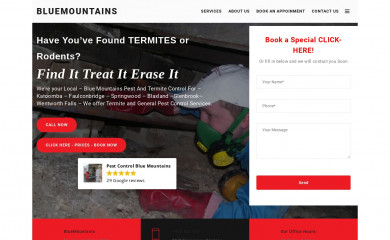 pestcontrolbluemountains.com.au screenshot