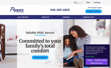 pepperac.com screenshot