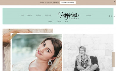 pepperinaportraiture.com.au screenshot