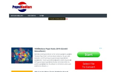 pepsikodlari.com screenshot