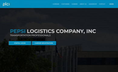 pepsilogistics.com screenshot