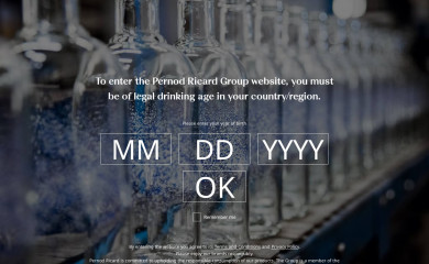 pernodricard.no screenshot