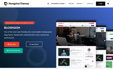 https://peregrine-themes.com/bloghash screenshot