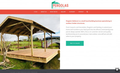 pergolasballarat.com.au screenshot