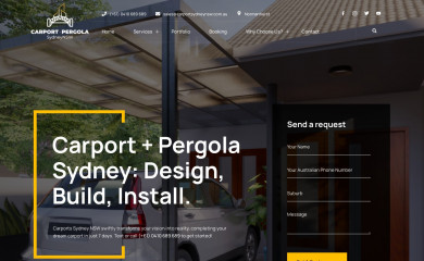 pergolasydneynsw.com.au screenshot