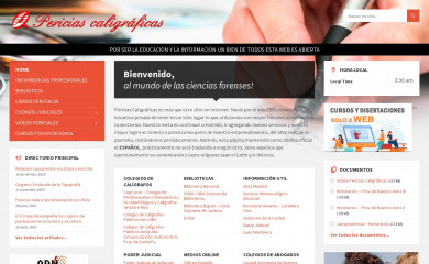 periciascaligraficas.com screenshot