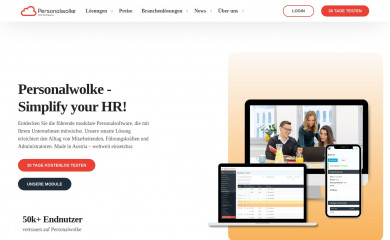 personalwolke.at screenshot