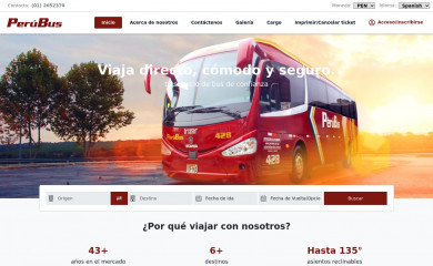 perubus.com.pe screenshot